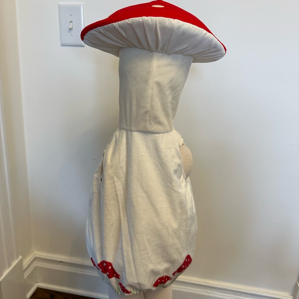 Mushroom Toadstool Super Mario Bros Toad Baby Toddler Kids Costume Zip Up NEW - Picture 6 of 6
